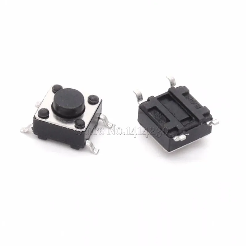 100 шт SMD тактовый кнопочный переключатель 6x6x4 3 мм микропереключатель 6*6 * мм|switch