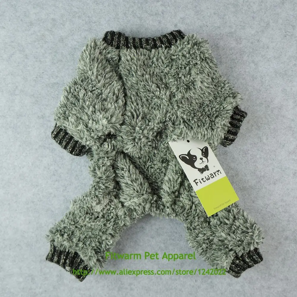 Fitwarm пушистая флисовая термо одежда для домашних животных собак Пижама пальто
