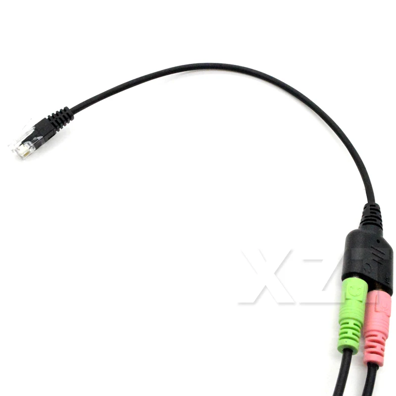 Оригинальный двойной 3 5 мм аудиоразъем мама папа RJ9 переходник Кабель ПК