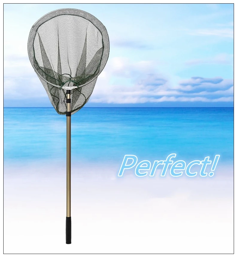 Finefish 200 см 240 285 Складная рыболовная сеть Выдвижная телескопическая удочка из