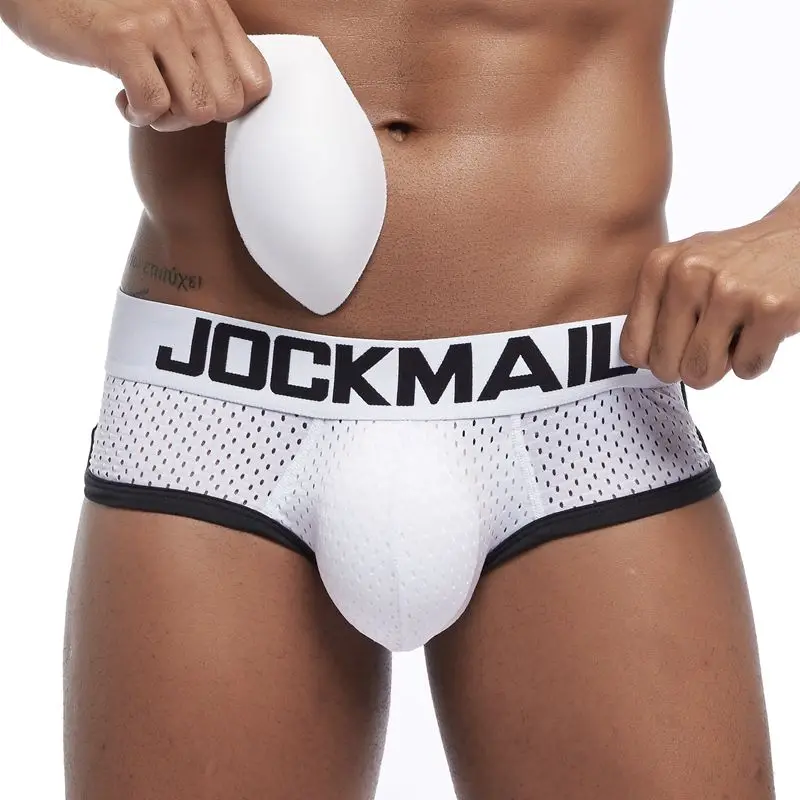 Сексуальное мужское нижнее белье JOCKMAIL мужские трусы с мягкой подкладкой