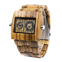 bewell groomsmen mens handmade business wristwatches full natural zabra wooden band quartz watch with gift box relogio 021c