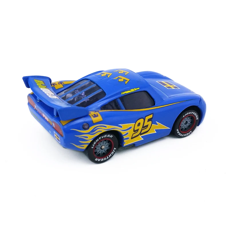 Disney Pixar Cars No.95 Lightning Mcqueen швейная модель металлическая литая Игрушечная машина 1:55