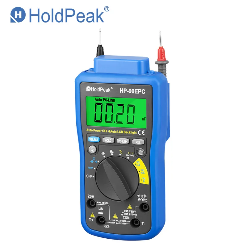 тестер мультиметр цифровой Holdpeak HP 90EPC автонастройка метр с интерфейсом USB /
