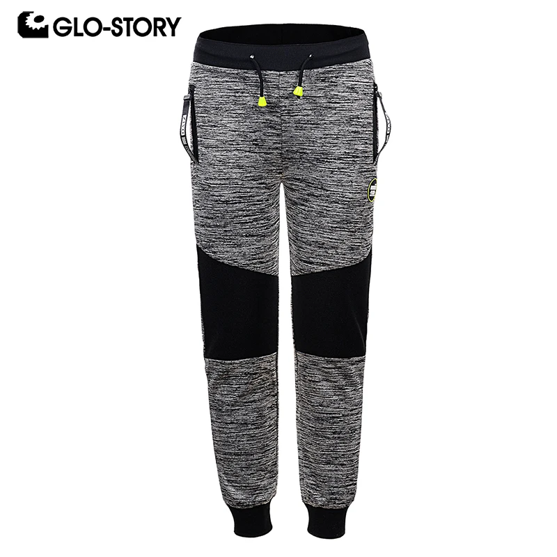 GLO-STORY для мальчиков-подростков до колена с черным лоскутное длинный вязаный