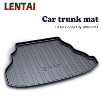 ealen 1pc car rear trunk cargo mat for honda city 2008 2009 2010 2011 2012 2013 2014 car boot liner tray carpet anti slip mat