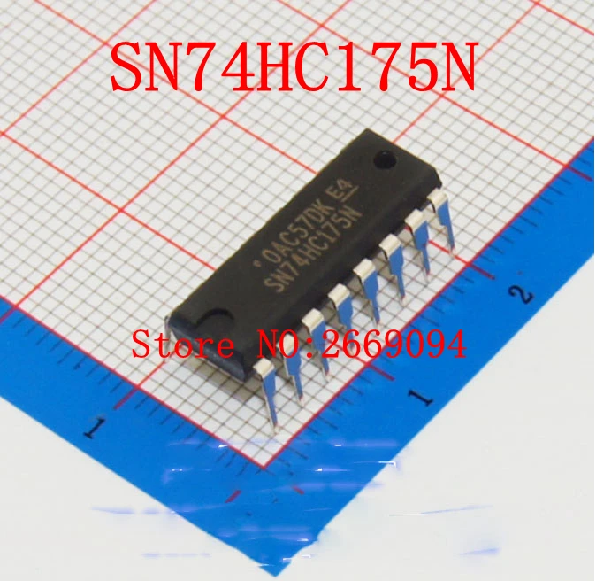 

Логический чип 74HC175 HD74HC175P, новая модель DIP-16, 50 шт./100 шт.