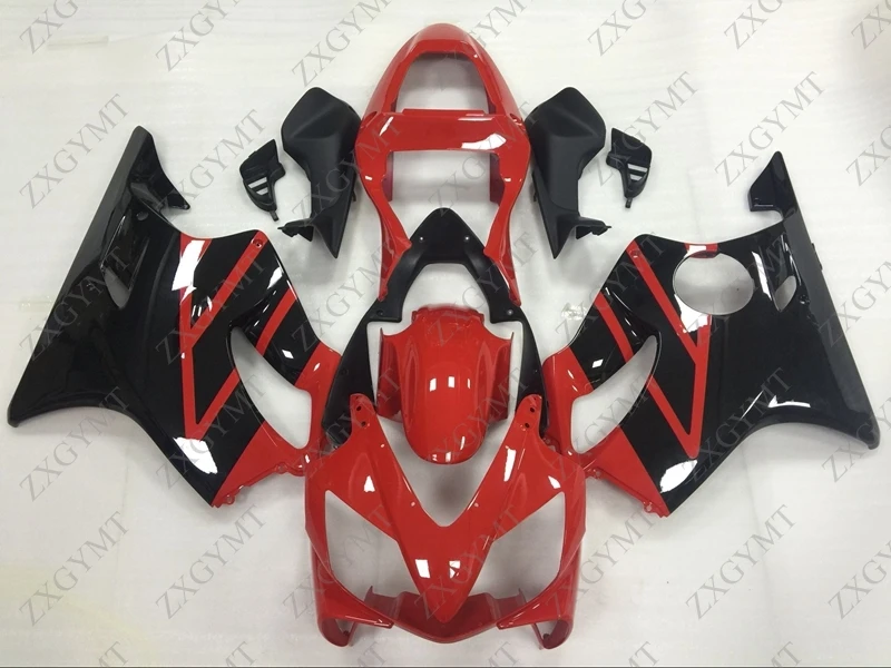 Боди CBR600 F4i 2001 - 2003 Черный Красный обтекатель для Honda Cbr600 03 Пластиковые обтекатели