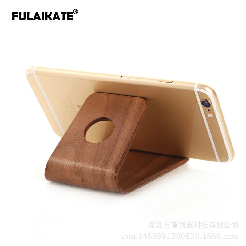 FULAIKATE бамбуковая деревянная подставка для iPhone 7 8 Plus Настольный держатель