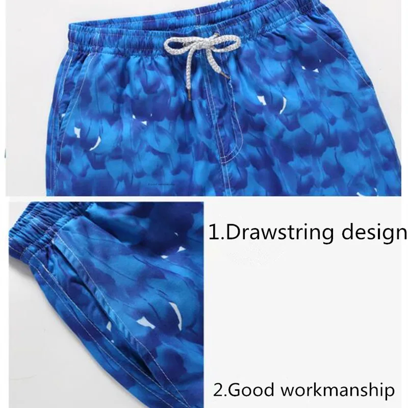 2018 быстросохнущие пляжные шорты с 3d принтом дерева мужские плавки больших