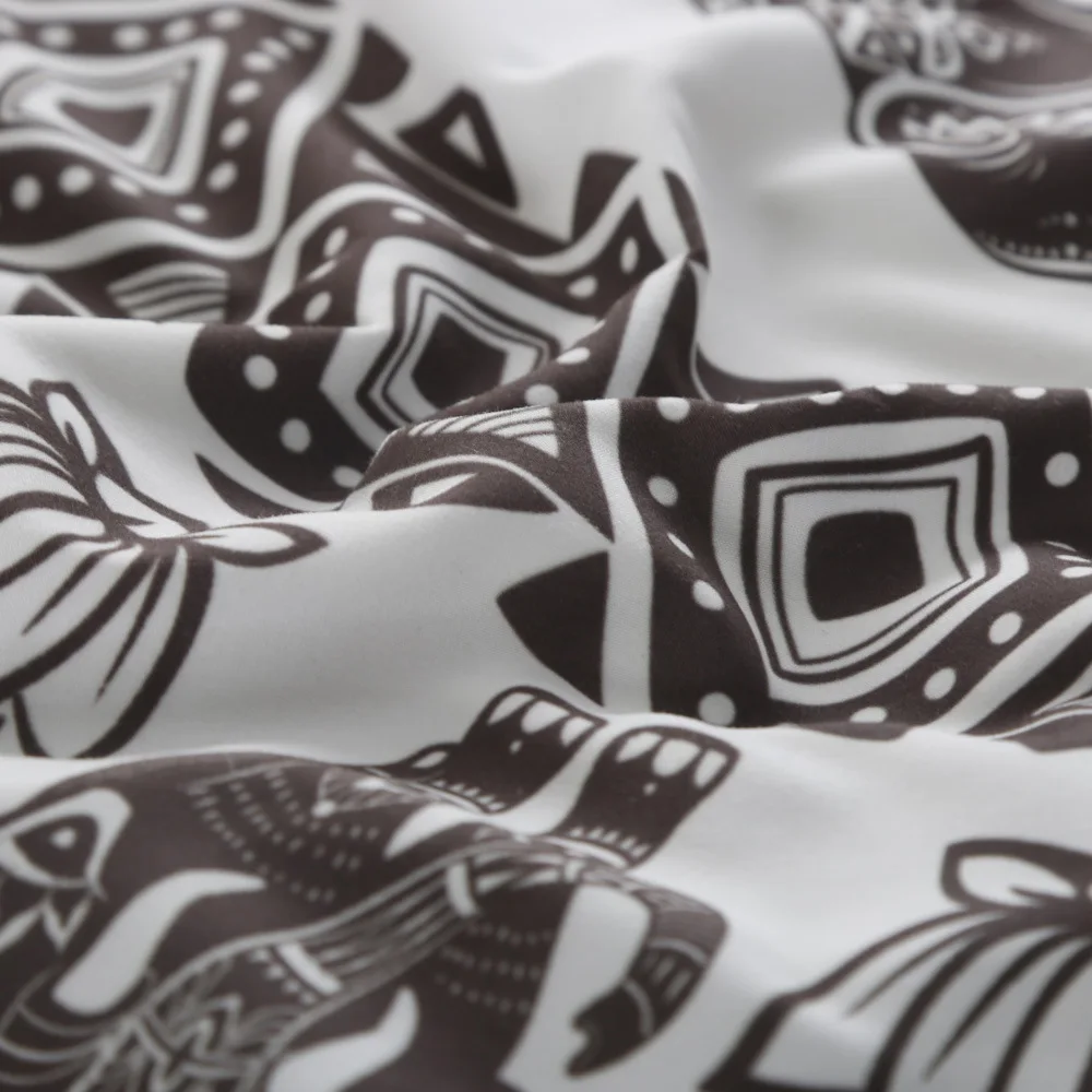 Богемный слон 3d постельное белье Бохо Свадебный пододеяльник набор 3 шт простыня