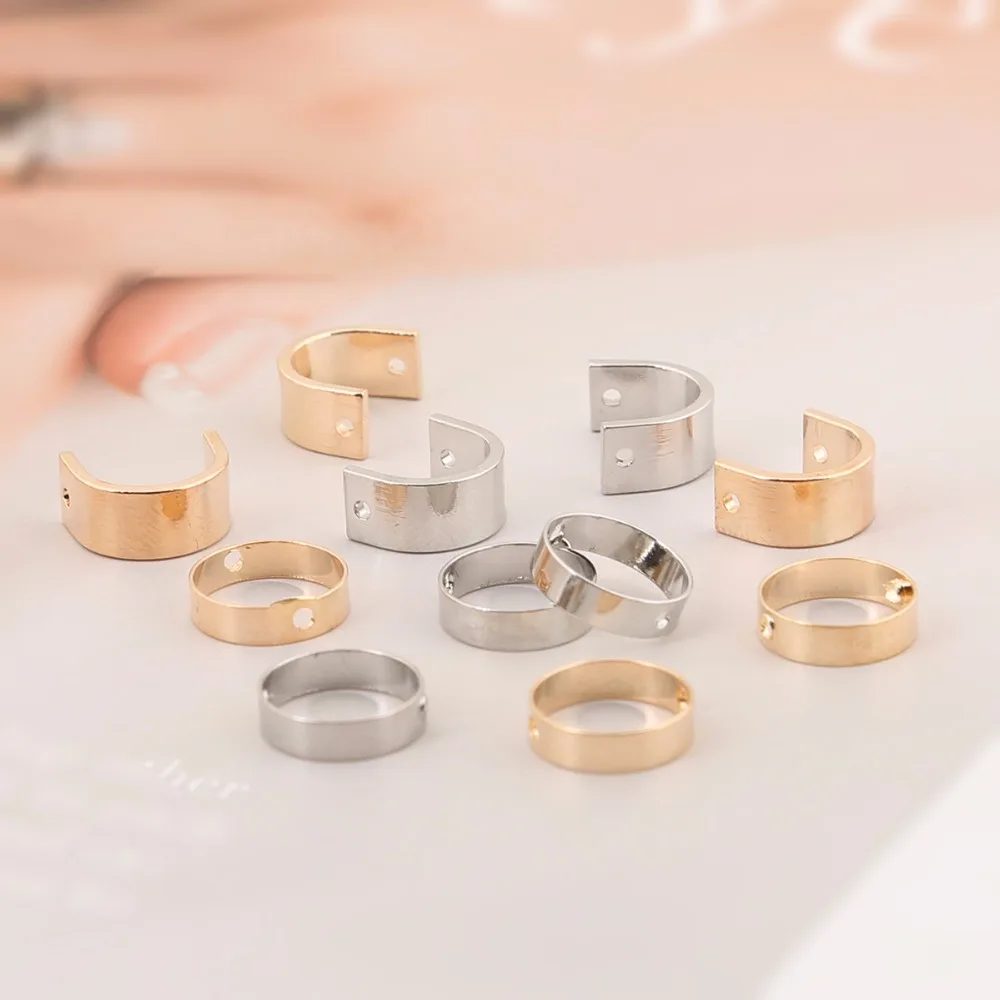 30-60 шт./лот металлические подвески Купера для ювелирных коннекторов круглые или