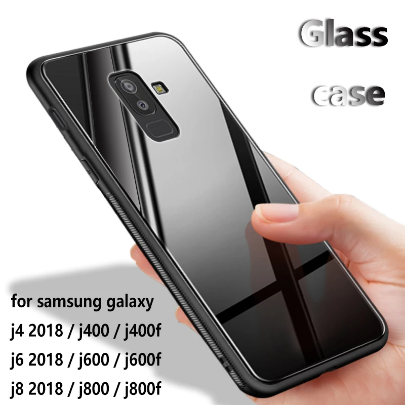 Роскошный зеркальный стеклянный телефонный чехол KaiNuEn для samsung galaxy j4 j6 j8 2018 j400 j600