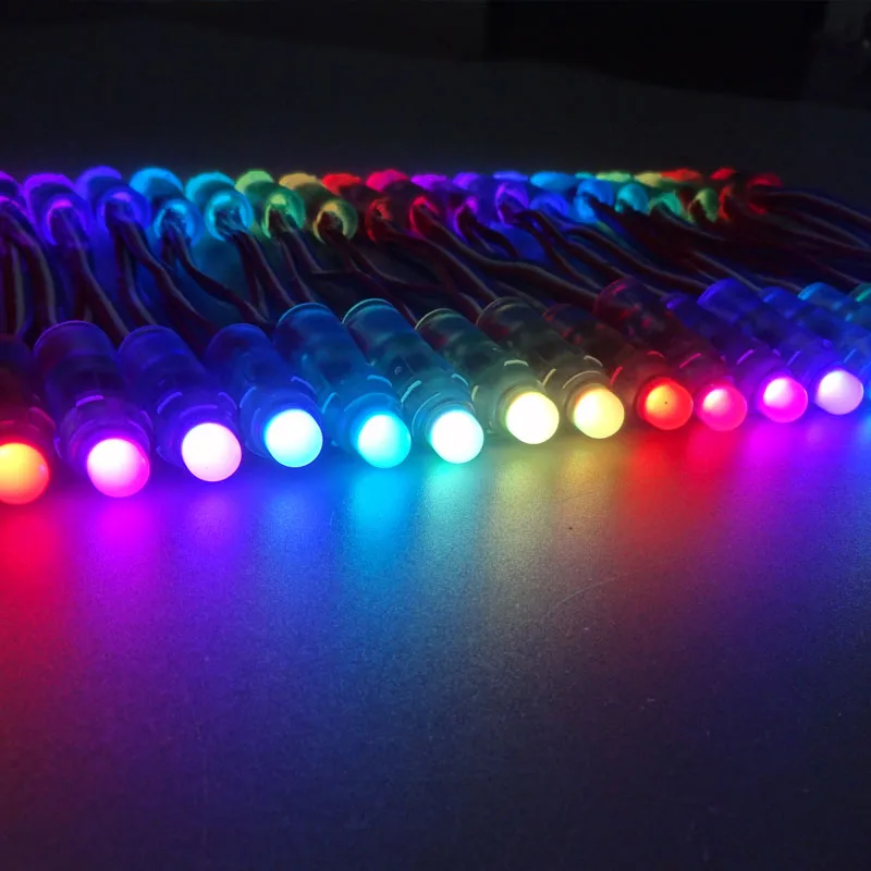 

20 x 50pcs WS2811 RGB led module 2811 DC5V Diffused Addressable pixel nodes 12mm Waterproof IP68 Wholesale