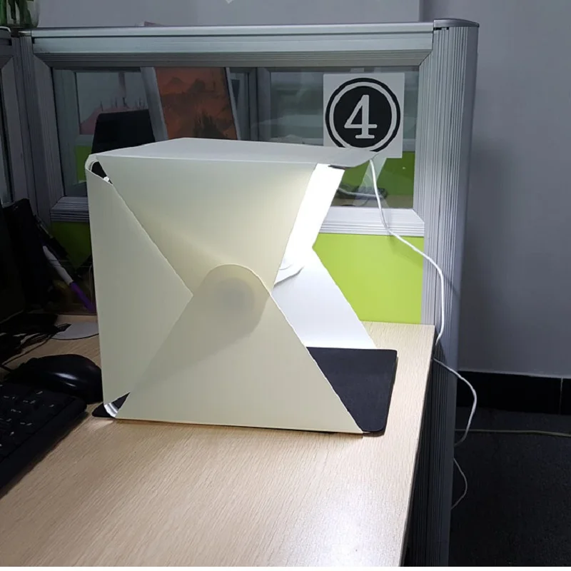 Мини Портативный складной lightbox фотография Фотостудия Softbox Комплект освещения