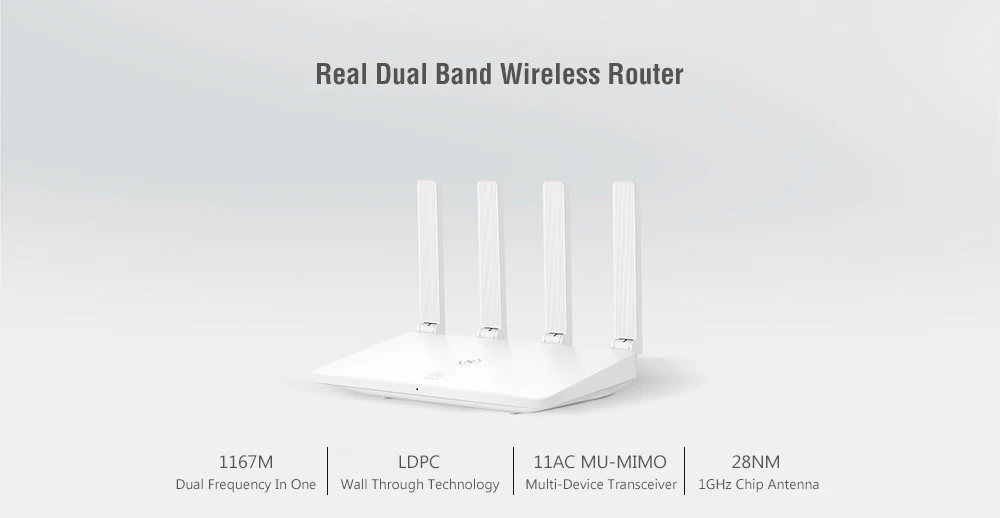 HUAWEI WS5102 100M беспроводной маршрутизатор 2,4 ГГц/5 ГГц двухдиапазонный Wi-Fi Gen2 11AC Умный домашний роутер с поддержкой cv6 5G приоритет 4 порта