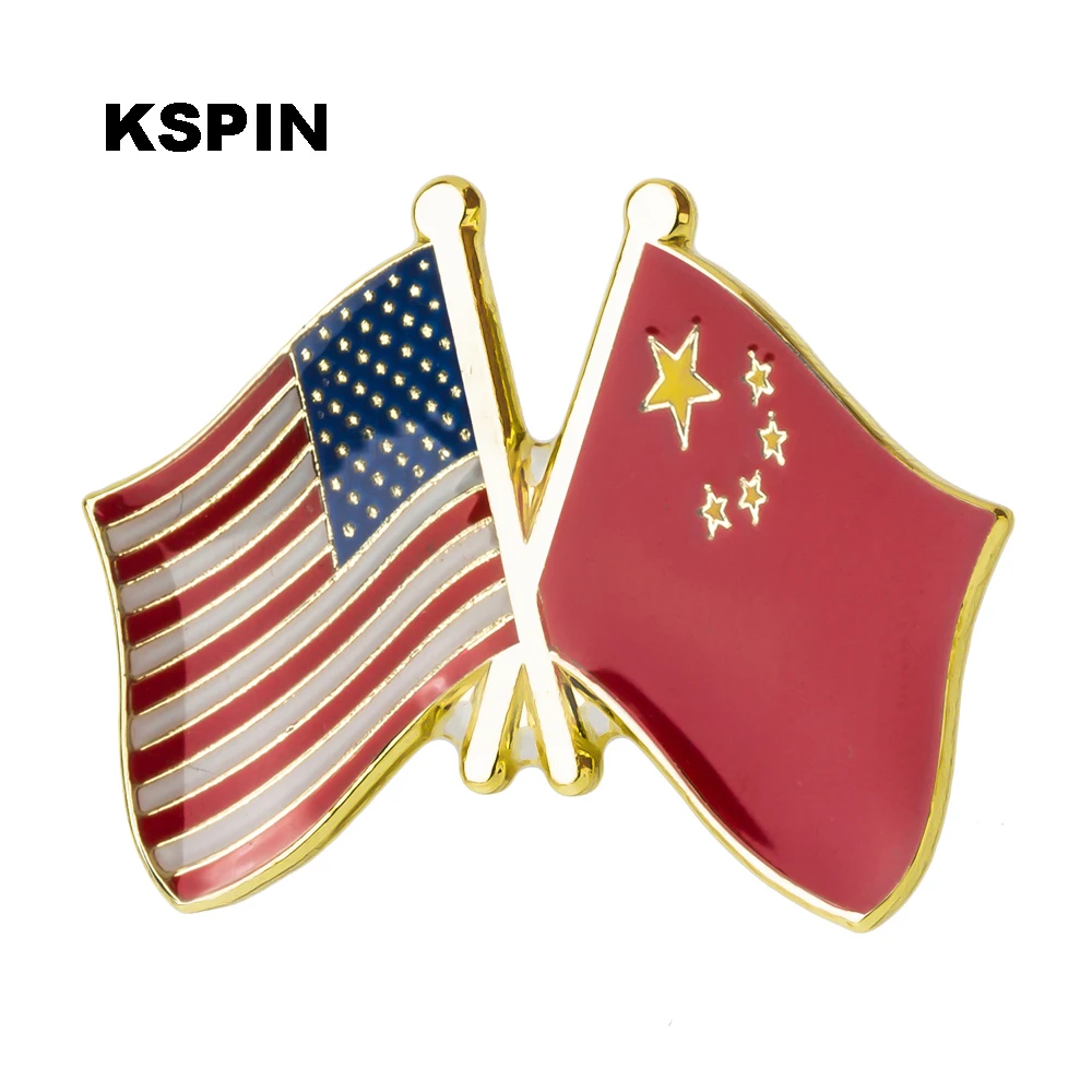 U.S.A Friendship Flag Metal Lapel Pin Military Badge Beautiful Brooches Coins Collectibles | Украшения и аксессуары