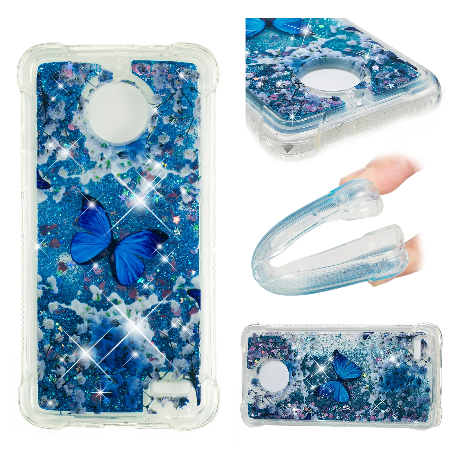 Чехол-бампер для Motorola Moto E4 Dynamic Love Heart quicksand мягкий силиконовый чехол из ТПУ E 4 XT1762