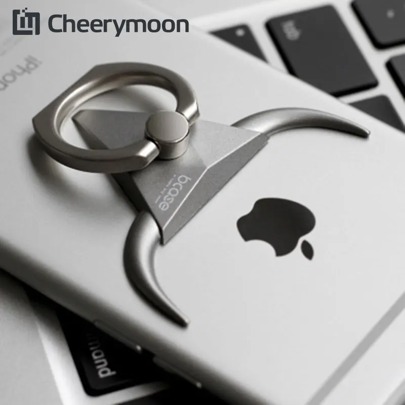 CHEERYMOON Bull 360 градусов регулируемое кольцо для телефона Ручка патч Пряжка стенд