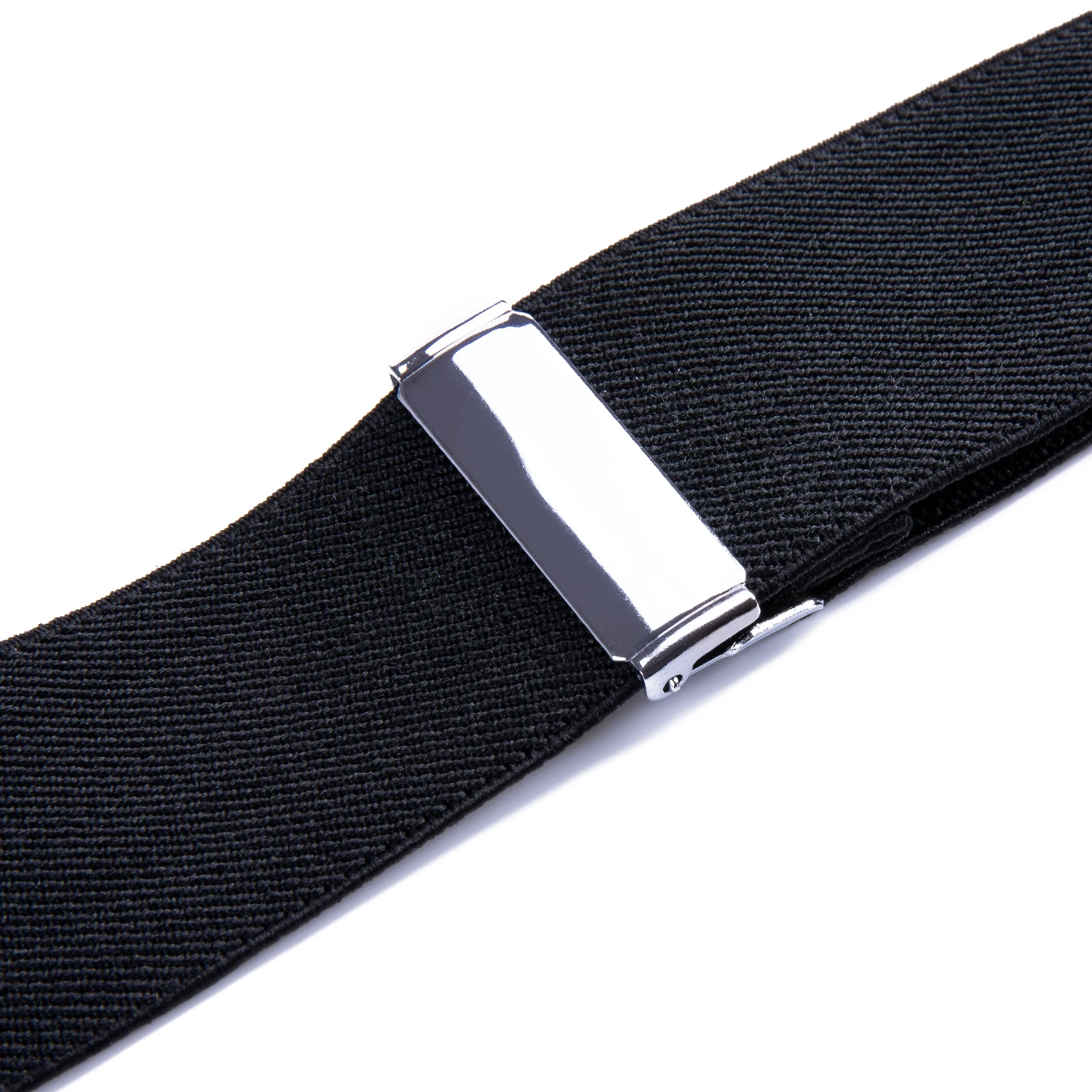 

DiBanGu Luxury 3.5cm Black Mens Suspenders Leather Braces Adjustable 6 Clips Suspenders Commercial Western With Gift Box