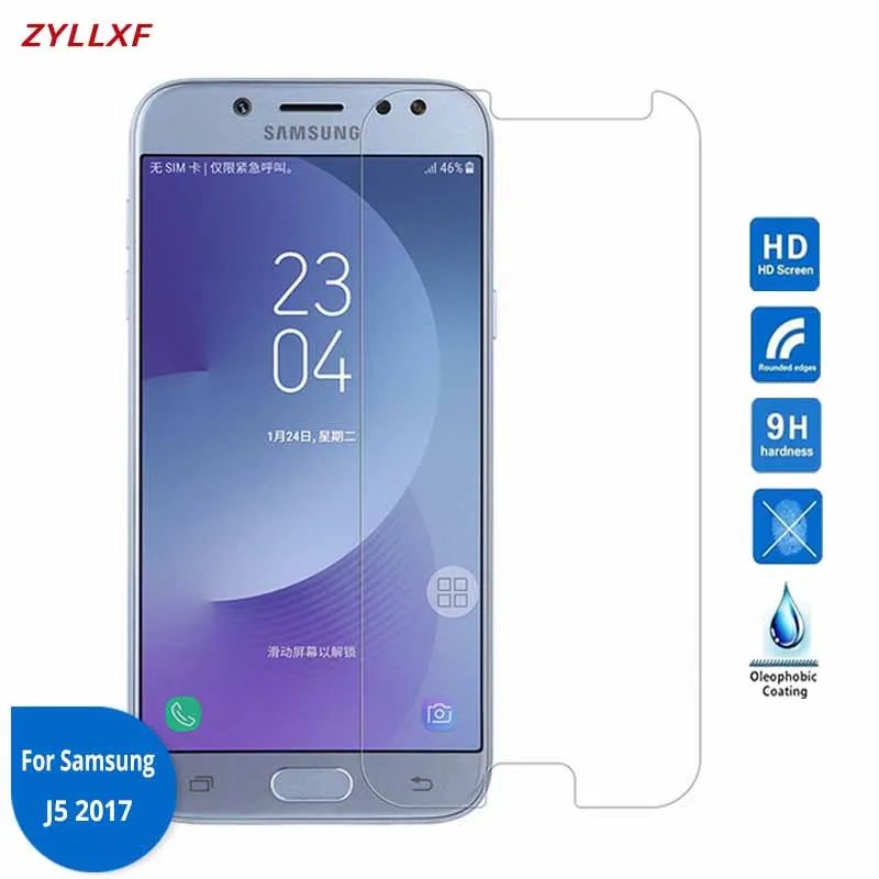 Для Samsung Galaxy J5 2017 защитная пленка из закаленного стекла 9H 2.5D на J530F SM J530F|Защитные