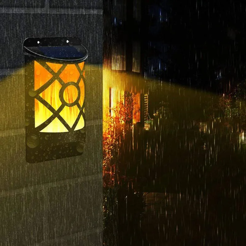 Водонепроницаемый светильник с мигающим пламенем фонарь солнечной батареей для