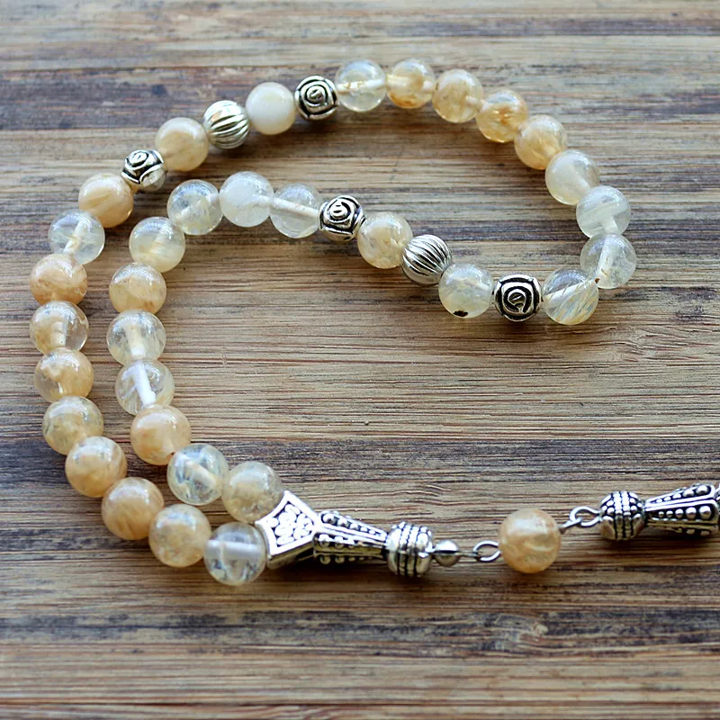 8 мм камень бисер с крыльями круглая форма 33 амулет мусульманский тасбих Алла