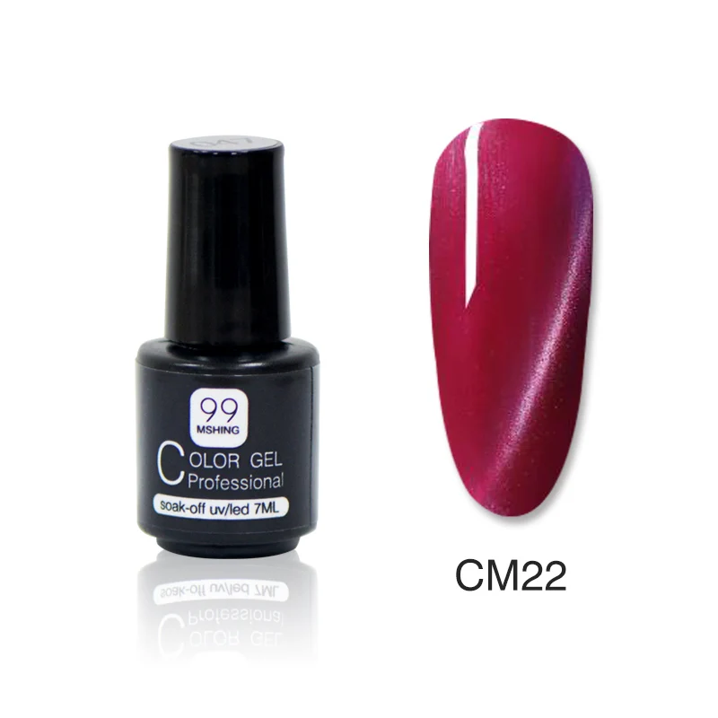 CM22 Mshing99 УФ-Гель-лак для кошачьих глаз 3D сделай сам Магнитный цвет красный огонь кошачий глаз Гель-лак для ногтей отмачиваемый Гель-лак для ногтей 4,6 - Цвет: CM22