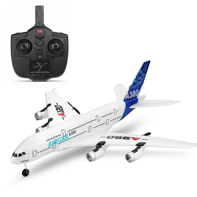 RC воздушный пассажирский самолет A380 самолет 2,4G 3CH моделирование EPP фиксированное крыло дистанционное управление самолет открытый RC самолет игрушки