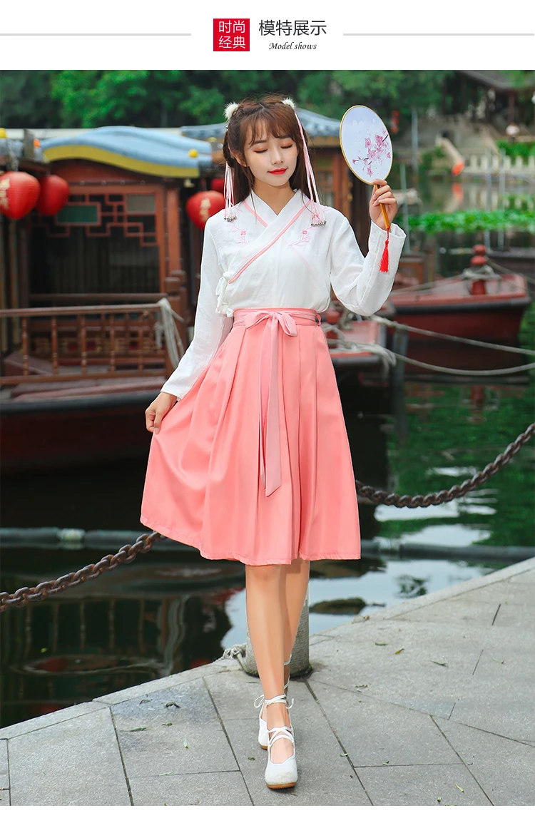 Для женщин Одежда для кунг-фу Косплэй костюм феи Hanfu Костюмы китайский традиционный Древний платье танцы этап древней китайской династии Тан одежда на рост от 90