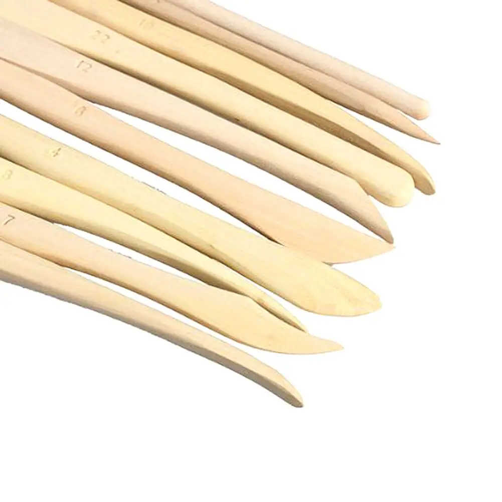 38 шт. 8 Дюймов Деревянный Посуда из полимерной глины мини Sharping моделирование DIY