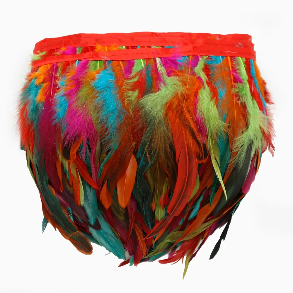 10-15cm(4-6&quot) Mix Color Natural Rooster feathers 1M/10M Packgae For Christmas wedding decoration Pheasant Chicken feather | Дом и сад