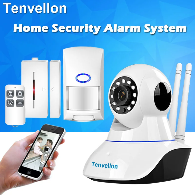 KERUI W1 Беспроводной охранных WiFi PSTN сигнализация Камера комплект мини-сигнализация устройства приложение Remote Управление