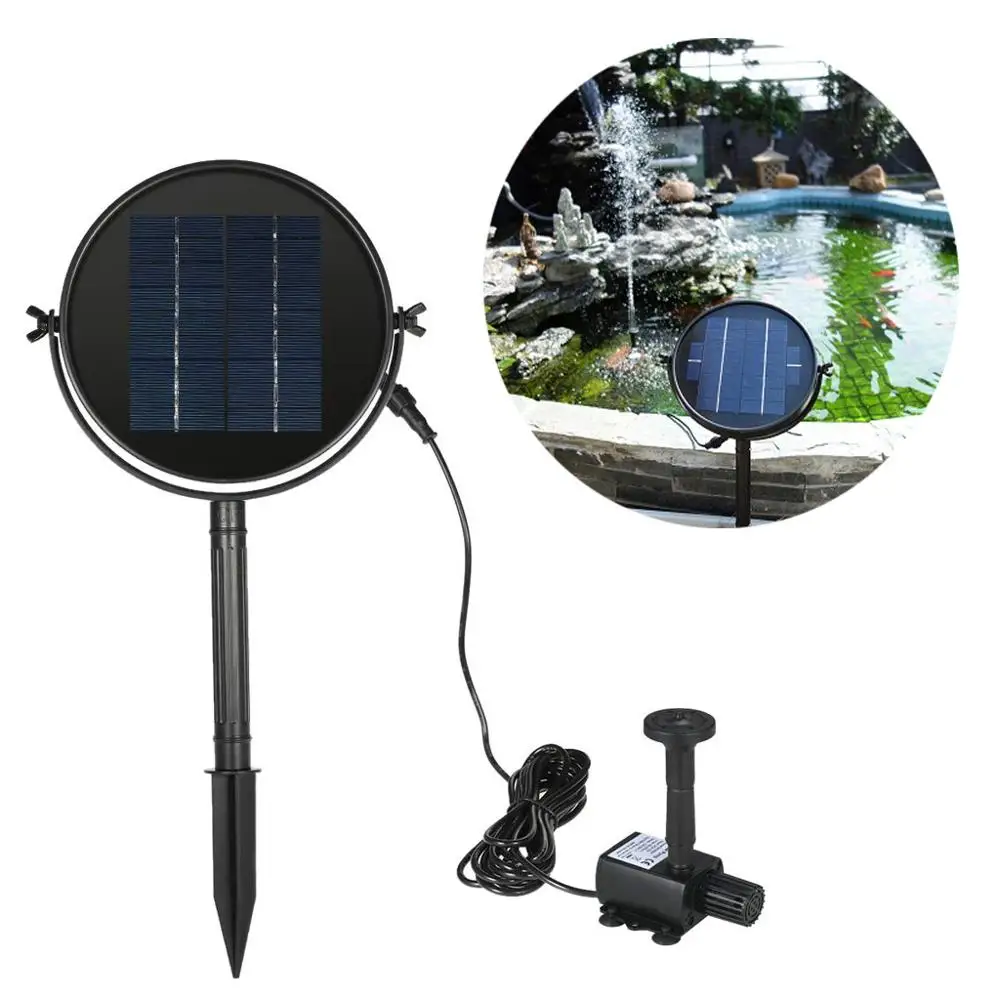 Solar Panel Ультра-тихий погружной насос для водного фонтана фильтр рыбный пруд аквариумная вода концентратный зумпф фонтан солнечных батарей фонтан@ 15 - Цвет: Solar Panel