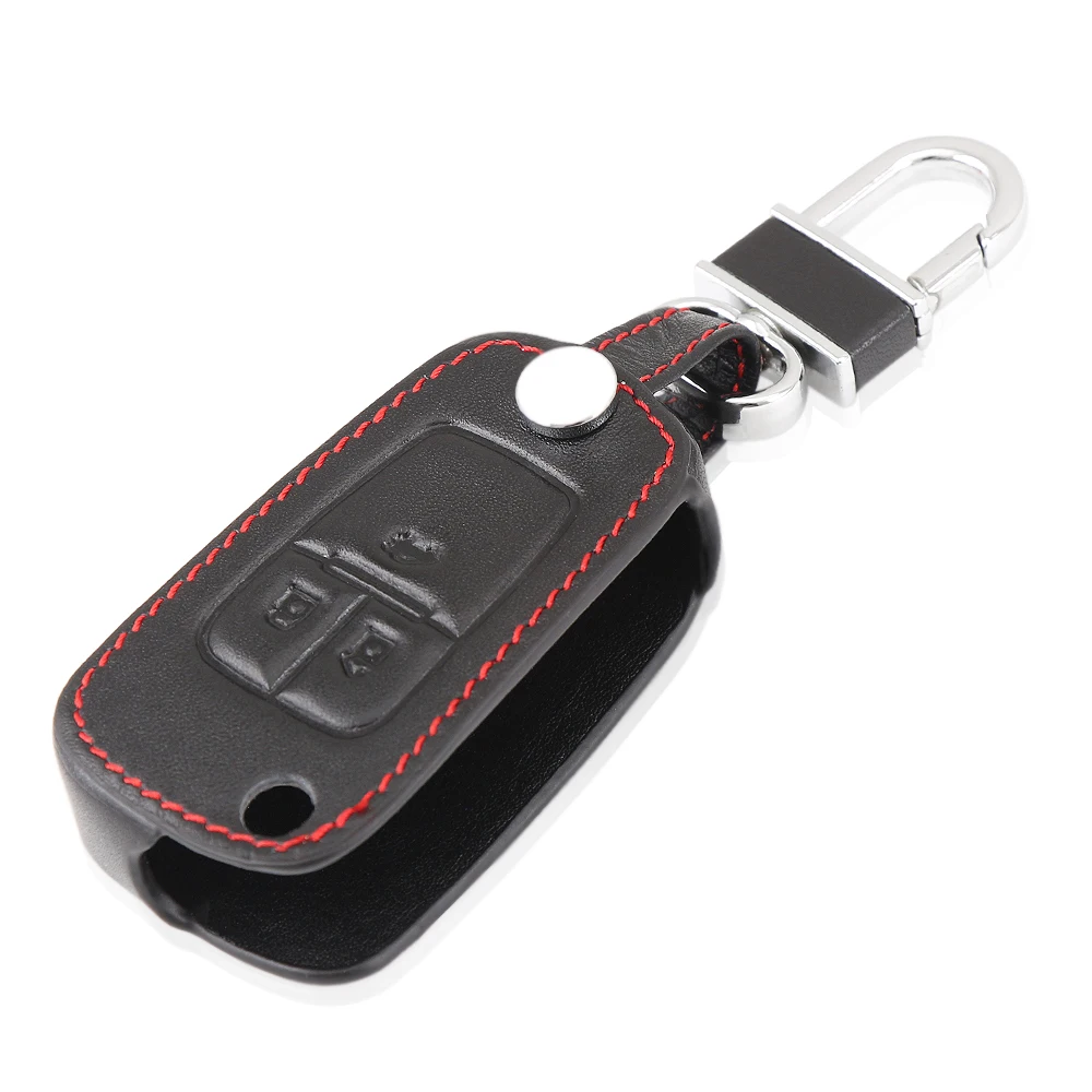 Набор чехлов для автомобильных ключей из натуральной кожи Chevrolet Cruze 2013 Spark Onix Silverado