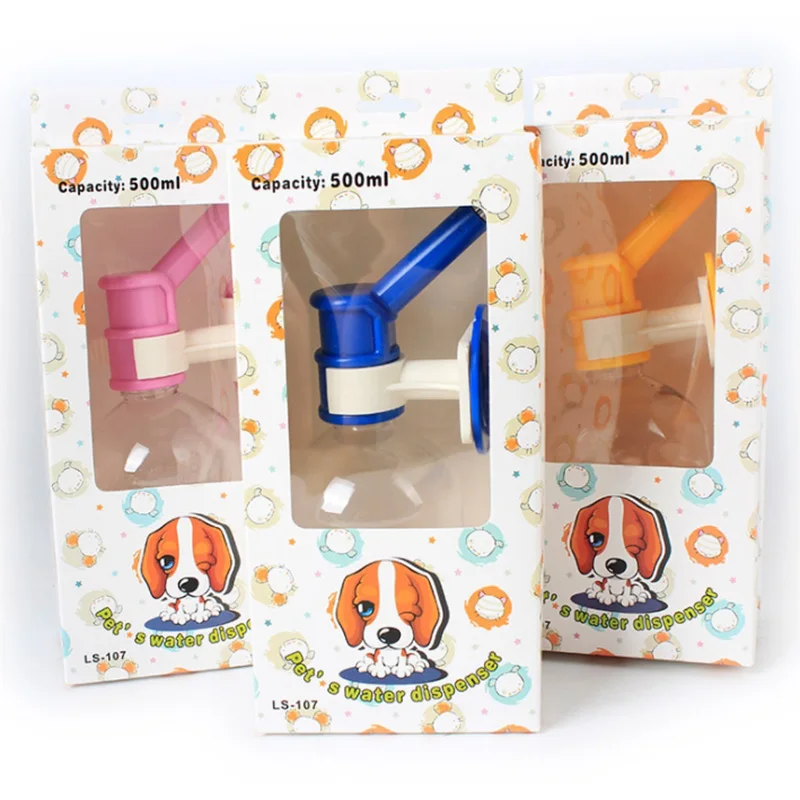 500 мл подвесные бутылки для воды домашних животных собак клетки бутылочка