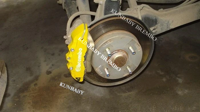 KUNBABY 4 цвета ABS пластик Авто хром 3D Brembo Стиль дисковый тормозной суппорт Чехлы передние и задние размер L& M& S