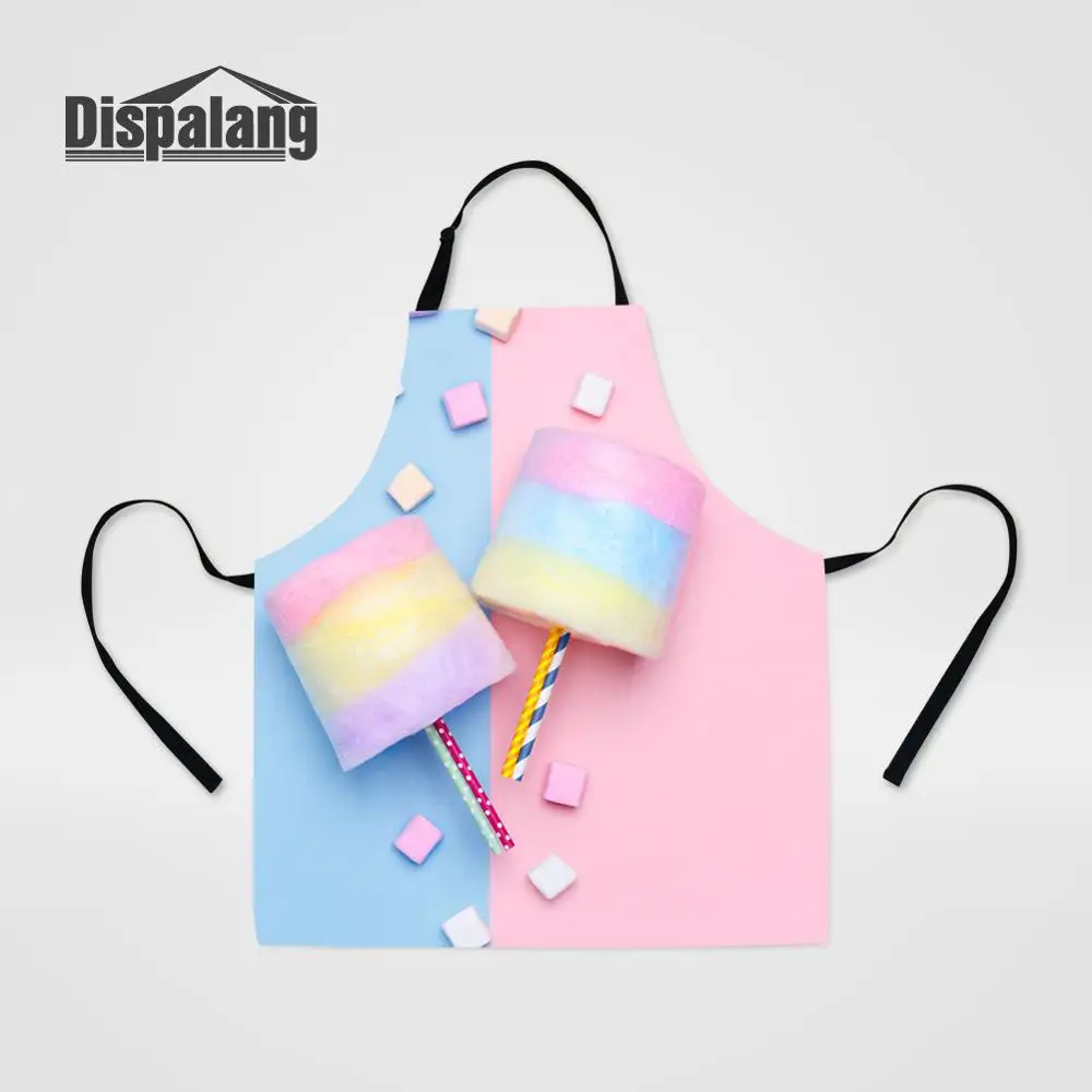 Apron9 Горячая мода женский регулируемый фартук для приготовления пищи 3D конфеты печати шарфы для девочек высокое качество леди кухонный фартук прямая поставка - Цвет: Apron9