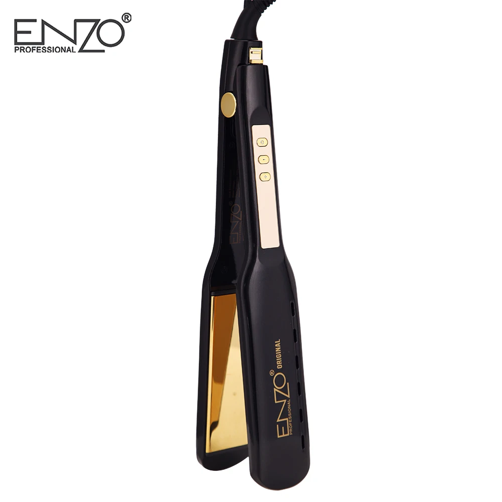 ENZO Salon lcd дисплей выпрямитель для волос chapinha ПРОФЕССИОНАЛЬНЫЙ керамический плоский утюг выпрямитель отрицательных ионов