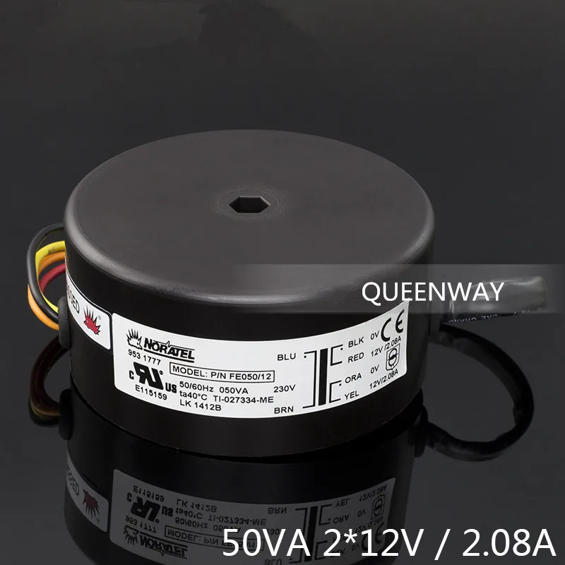 

T-019 Double 12V 50W 50VA 2.08A New Noratel Sealing Toroidal Transformer Primary Rated Voltage 0-230v 50/60hz