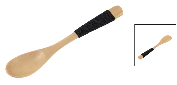 10 ШТ. Домашняя Кухня Черного Нейлона Шпагат Ручки Мини Суп Кофе Деревянной Ложкой