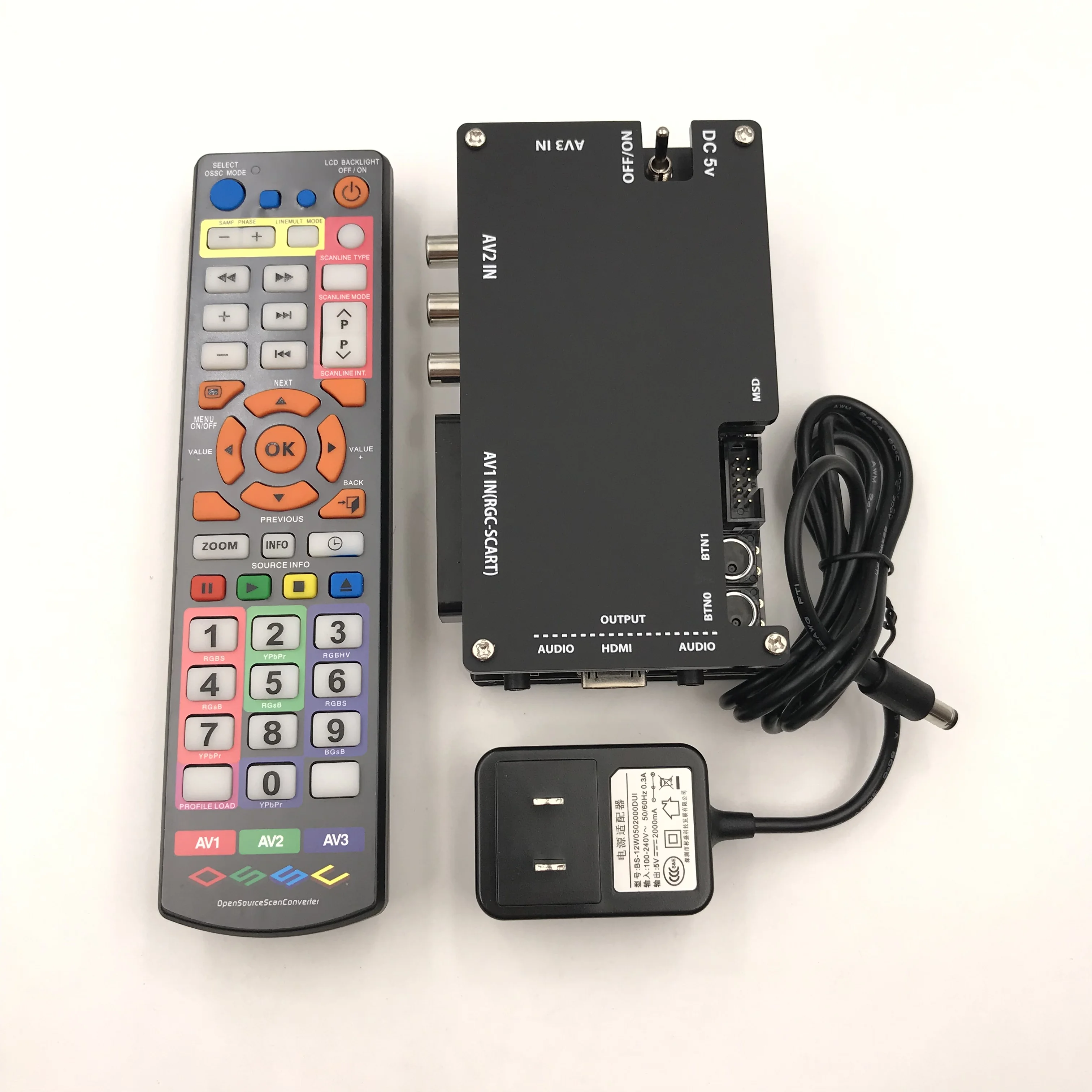 Для OSSC SCART компонент VGA к HDMI преобразователь сканирования с открытым исходным кодом для ретро игр