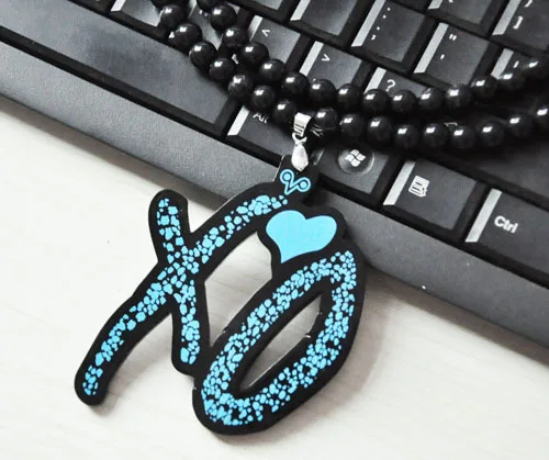 New product manufacturers selling HIPHOP acrylic XO pendant necklace free shipping | Украшения и аксессуары