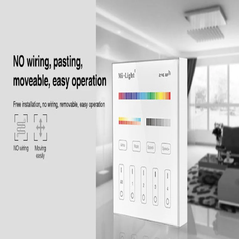 Бесплатная доставка Milight B4 4 зона RGBW RGB + CCT смарт панель Пульт дистанционного