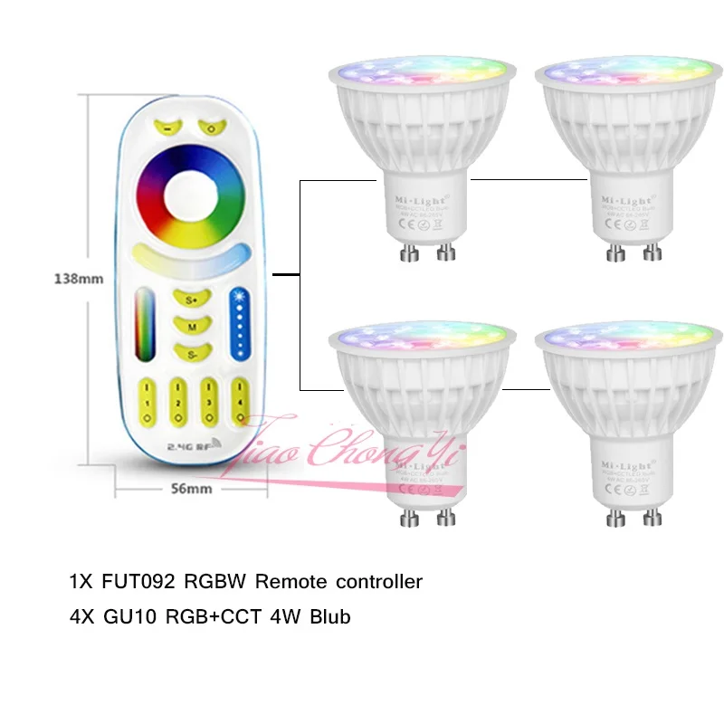 Приглушаемая Светодиодная лампа Mi светильник 4 Вт GU10 RGB CCT(2700 6500K) светодиодные