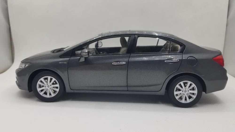 1:18 литая под давлением модель для Honda Civic 9 серый редкий сплав игрушечный автомобиль миниатюрная коллекция подарки MK9