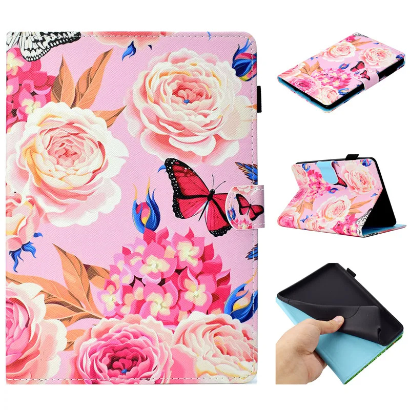 Новый чехол с принтом для Kindle Paperwhite Smart PU кожаный Funda Amazon 1 2 3 6 &quotПодставка
