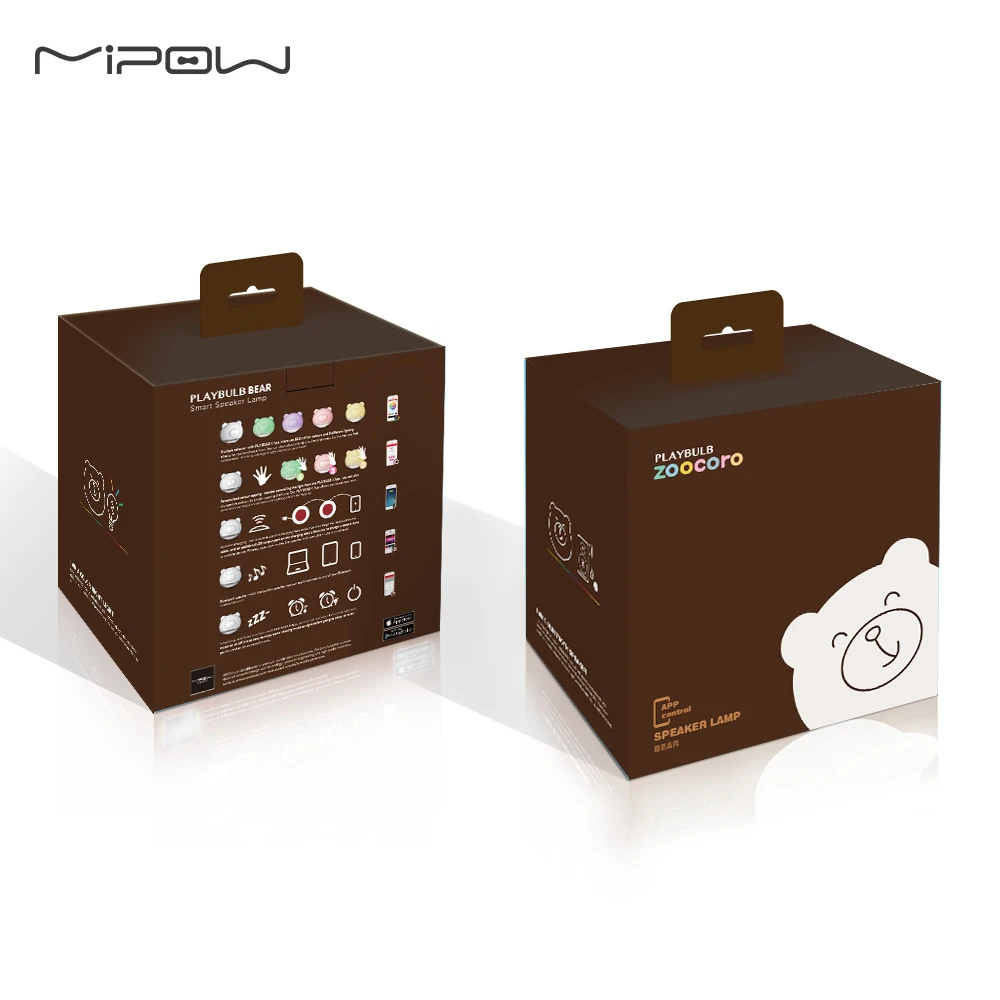 Умный светильник MIPOW Bear s колонки на День святого Валентина PLAYBULB Zoocoro Беспроводная