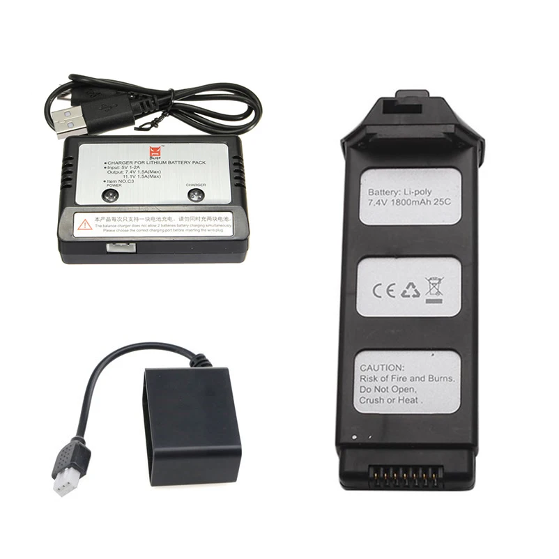 Для квадрокоптера MJX Bugs 5 W B5W RC запасные части Lipo батарея 7 4 В 1800 мАч + зарядное