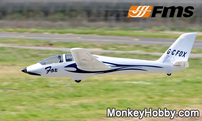 FMS 2300 мм FOX RC планер V2 PNP желтый RC самолет